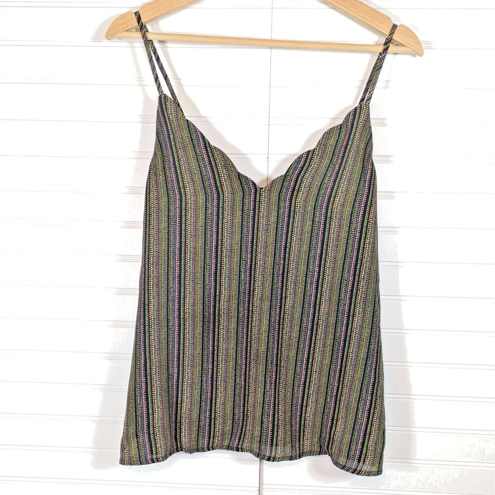 Socialite Camisole Tank Womens Small Layers Staple Flowy Adjustable Lined V-neck